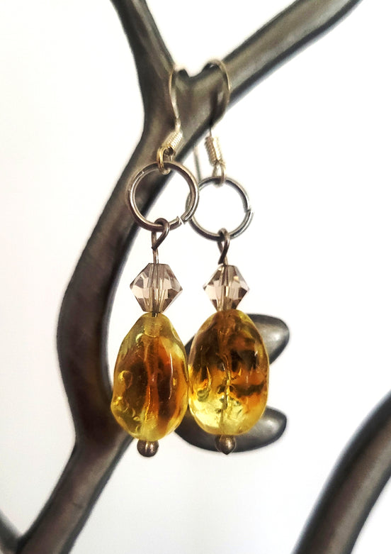 Uranium Glass Earrings