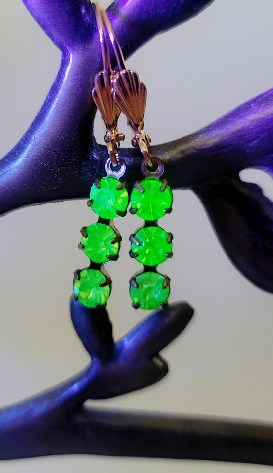 Uranium Glass earrings